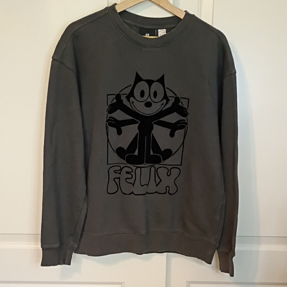 Felix The Cat H&M Graphic Design Sweatshirt Size Small - Picture 1 of 4